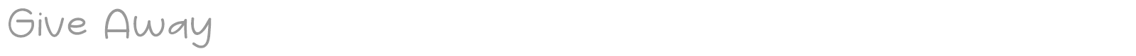 Give Away font preview